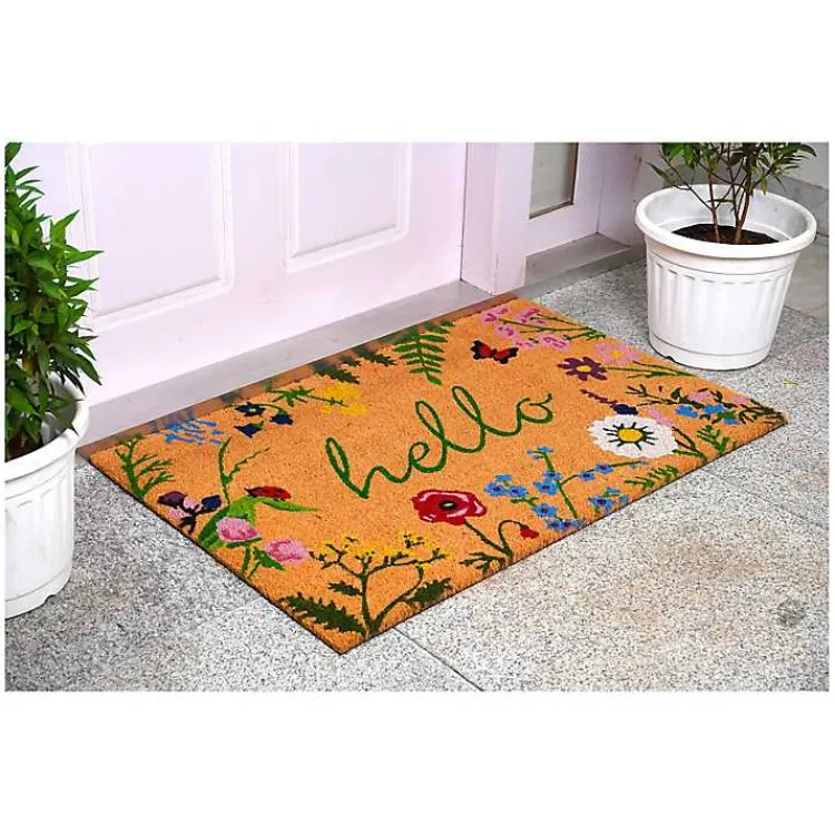 Doormats-Kirklands Home Hello Wildflower Doormat