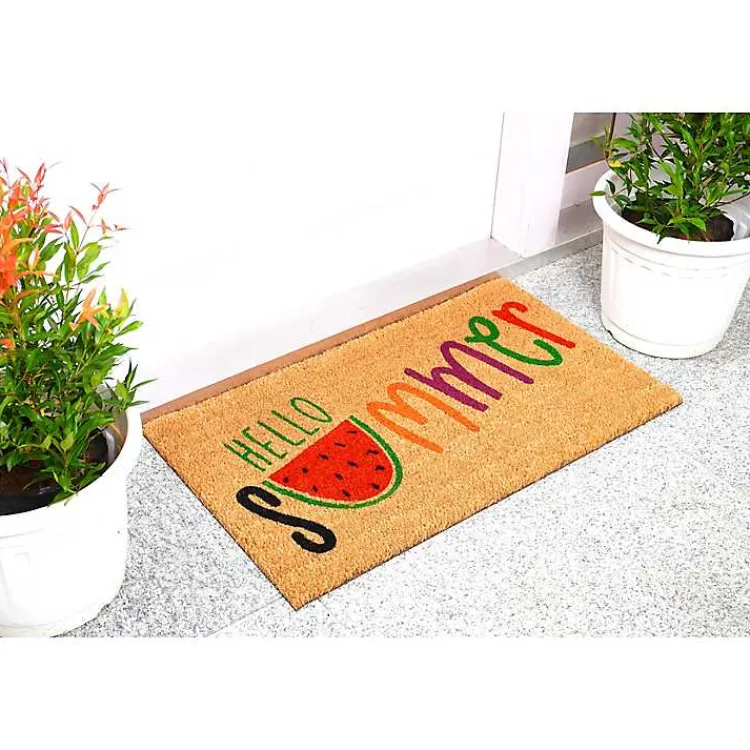 Doormats-Kirklands Home Hello Summer Watermelon Doormat Multi