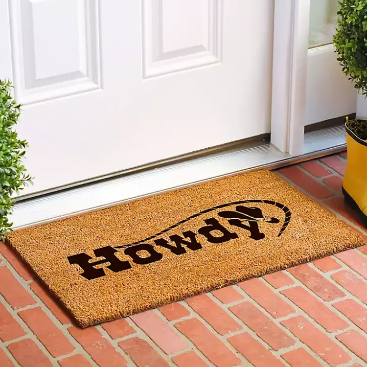 Doormats-Kirklands Home Howdy Cowboy Hat Doormat