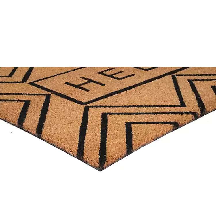 Doormats-Kirklands Home Hello Chevron Doormat