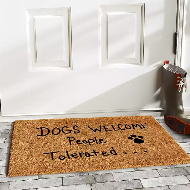 Doormats-Kirklands Home Dogs Welcome Coir Doormat
