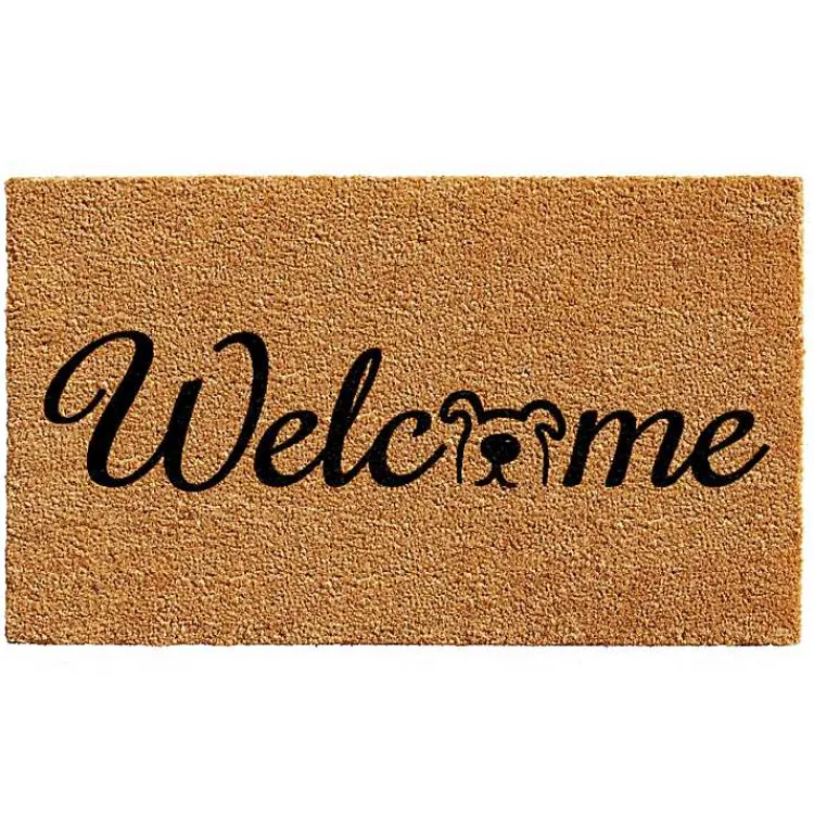 Doormats-Kirklands Home Welcome Dog Coir Doormat