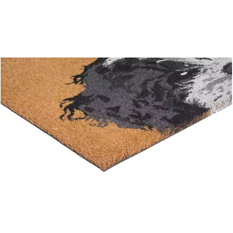 Doormats-Kirklands Home Black and White Shih Tzu Hello Doormat