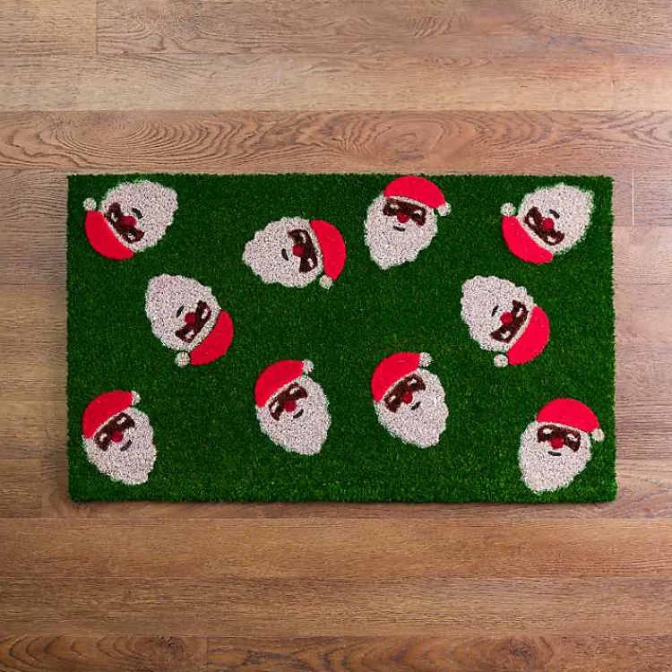 Doormats-Kirklands Home Jolly Santa Christmas Doormat