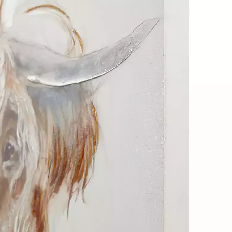 Canvas Art-Kirklands Home Windswept Highland Bull Canvas Art Print