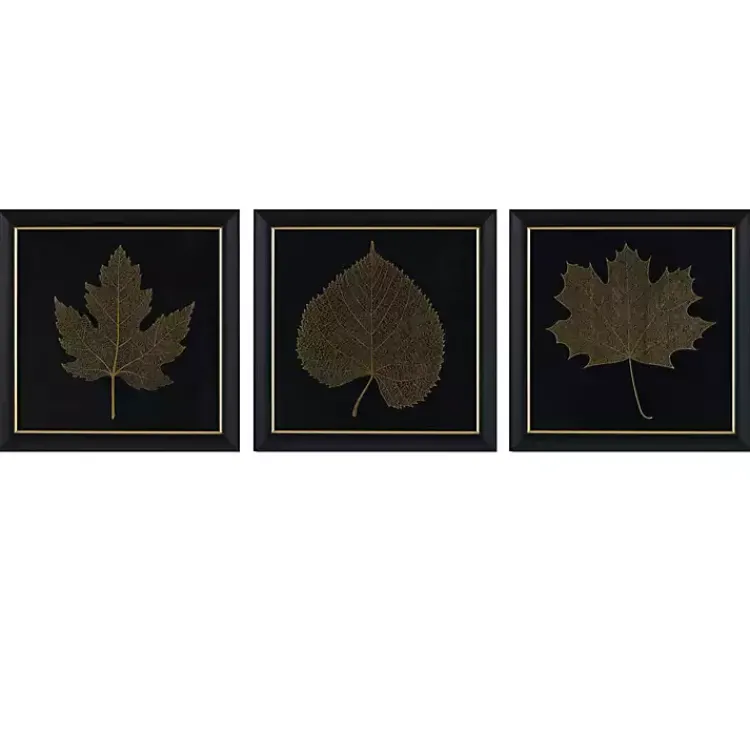 Framed Art-Kirklands Home Martha Stewart Leaf Framed Prints, Set of 3