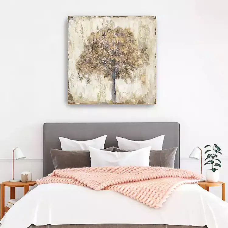 Canvas Art-Kirklands Home Venetian Gold Tree Canvas Art Print, 40x40 in.