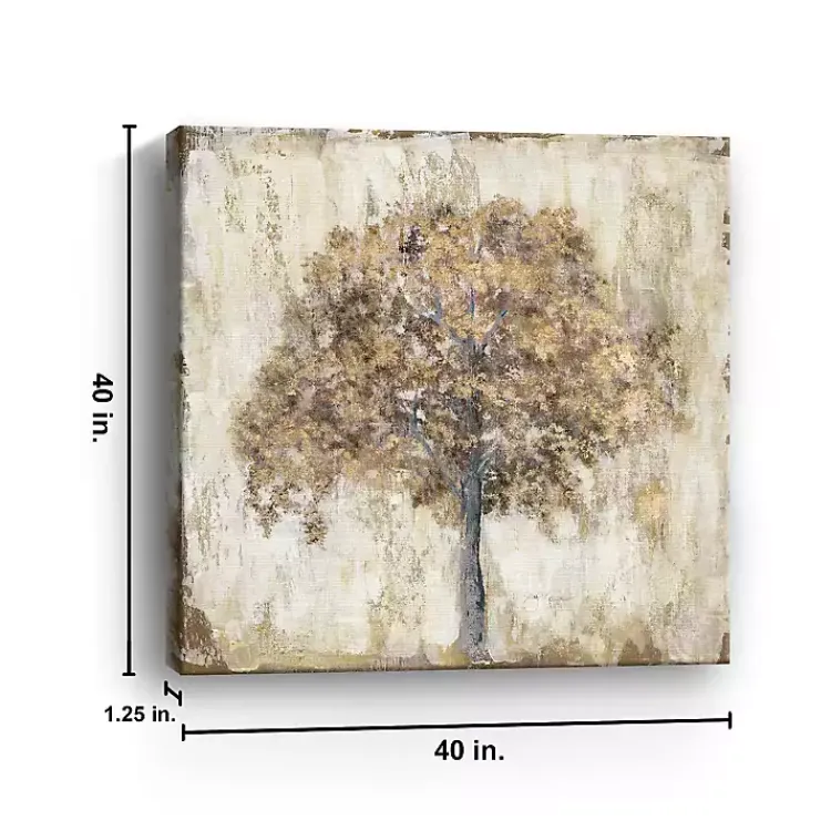 Canvas Art-Kirklands Home Venetian Gold Tree Canvas Art Print, 40x40 in.