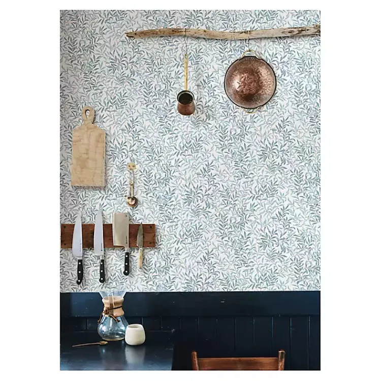 Wall Murals & Wallpaper-Kirklands Home Vines Peel & Stick Wallpaper Blue