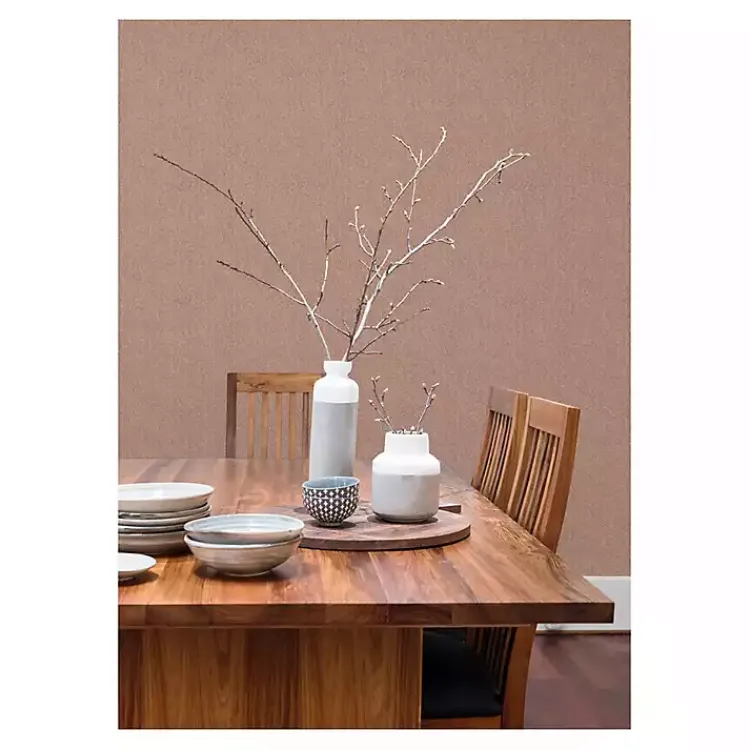 Wall Murals & Wallpaper-Kirklands Home Brick Textured Cross Woven Peel & Stick Wallpaper Pink