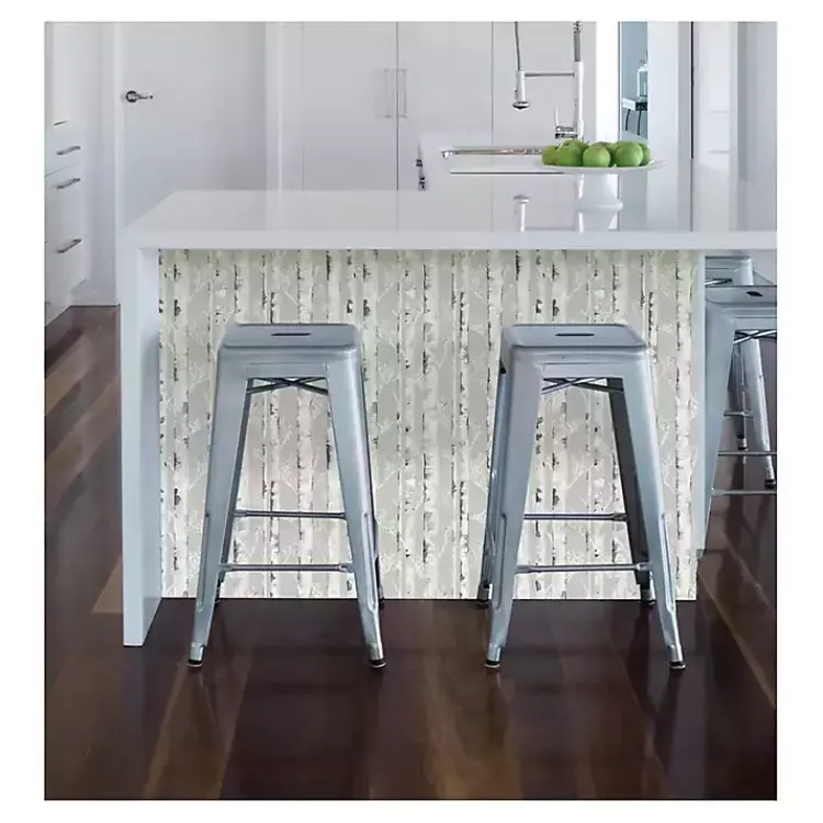 Wall Murals & Wallpaper-Kirklands Home Birch Peel & Stick Wallpaper Gray