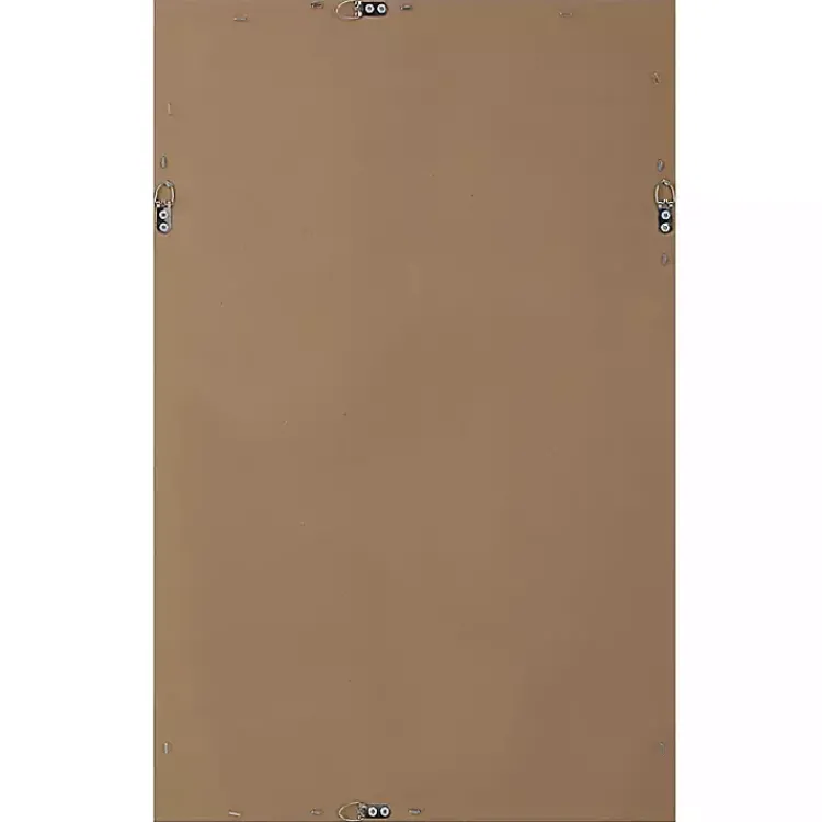 Decorative Mirrors-Kirklands Home Beaded Double Frame Beveled Wall Mirror Gold