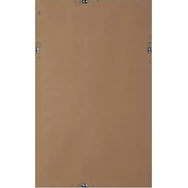 Decorative Mirrors-Kirklands Home Beaded Double Frame Beveled Wall Mirror Black