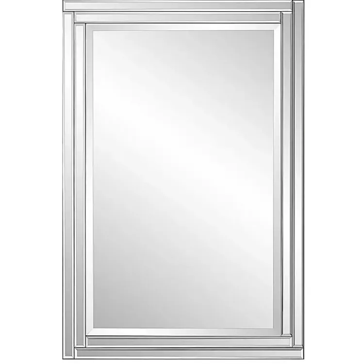 Decorative Mirrors-Kirklands Home Frameless Double Panel Wall Mirror