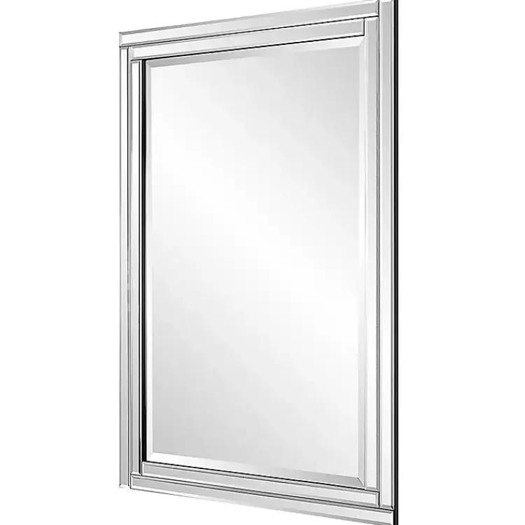 Decorative Mirrors-Kirklands Home Frameless Double Panel Wall Mirror