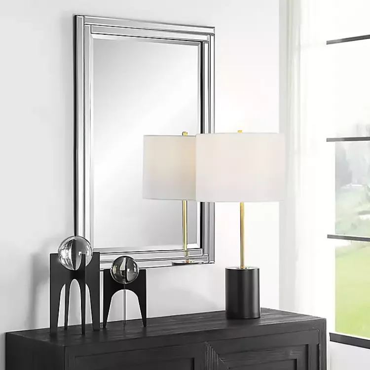 Decorative Mirrors-Kirklands Home Frameless Double Panel Wall Mirror