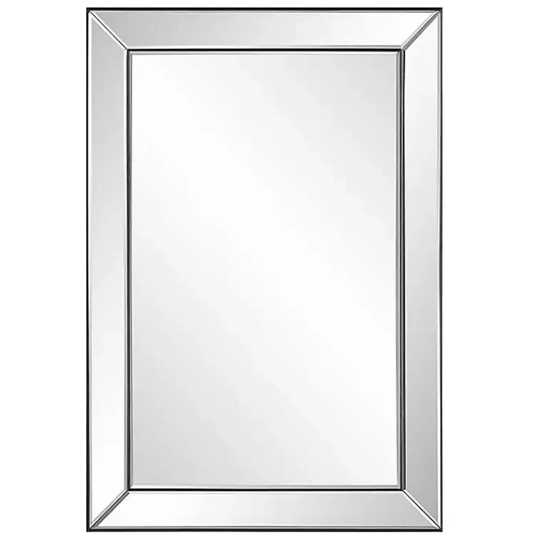 Decorative Mirrors-Kirklands Home Dark Bronze Bevel Rectangle Wall Mirror