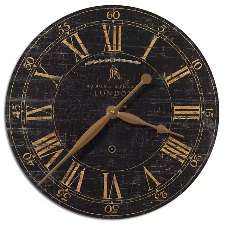Clocks-Kirklands Home Distressed Bond Street Wall Clock