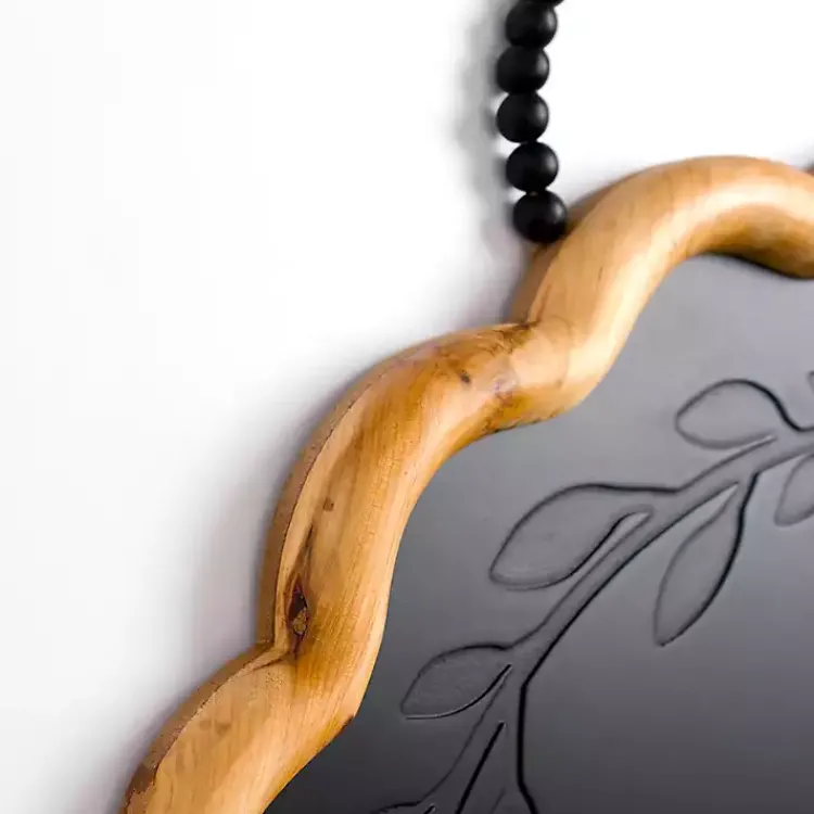 Monogram Wall Decor-Kirklands Home Black Scalloped Monogram D Wall Plaque