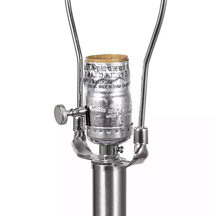 Table Lamps-Kirklands Home Blue & Floral Ceramic Table Lamp White