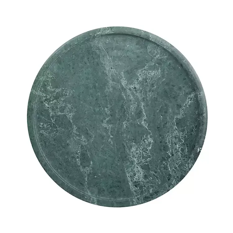 Accent & End Tables-Kirklands Home Marble & Gold Cocktail Table Green