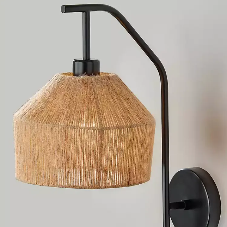 Flush Mount Lighting-Kirklands Home Amalfi Natural Rope Wall Sconce