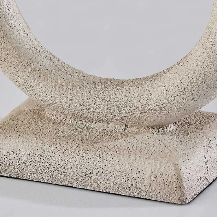 Table Lamps-Kirklands Home Natural Stone Ring Ellie Table Lamp Brown