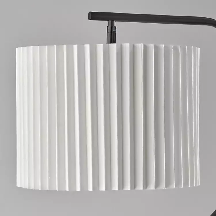 Floor Lamps-Kirklands Home Pleated Shade Floor Lamp Black