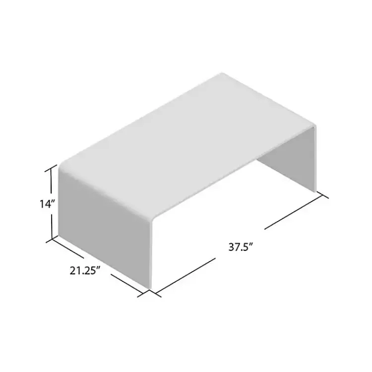 Coffee Tables-Kirklands Home Acrylic Curved Edge Coffee Table Clear