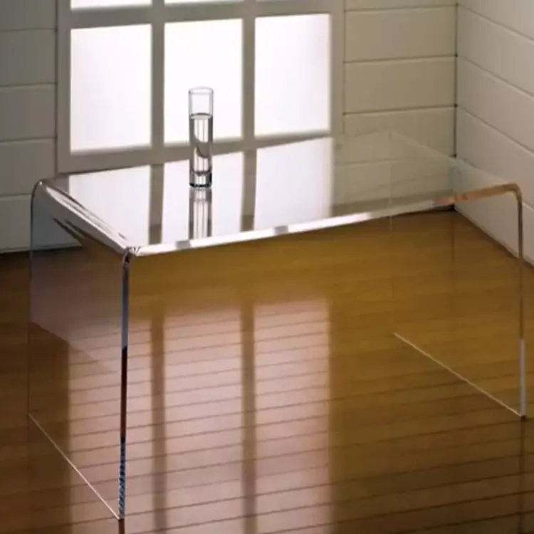 Coffee Tables-Kirklands Home Acrylic Curved Edge Coffee Table Clear