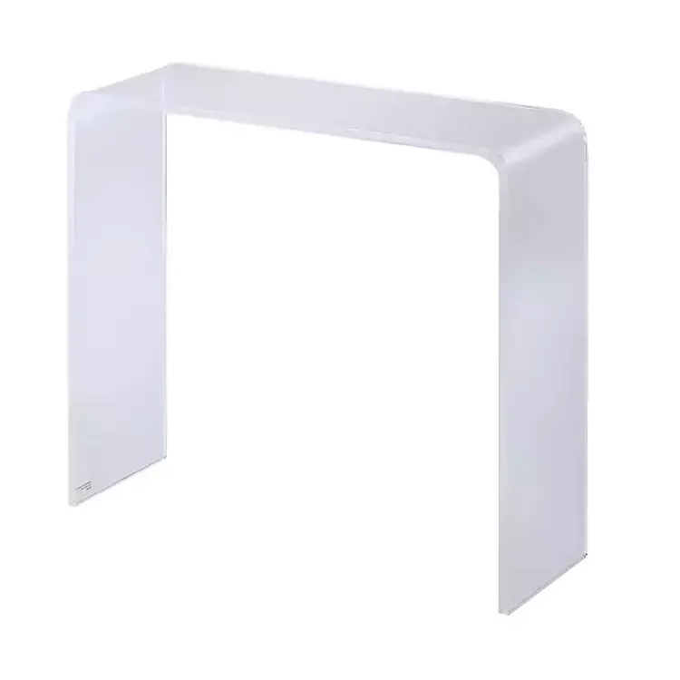 Console Tables-Kirklands Home Acrylic Curved Edge Console Table Clear