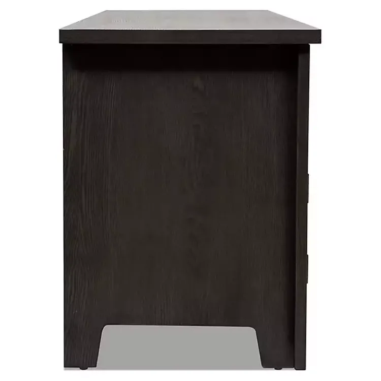 Tv Stands & Media Consoles-Kirklands Home Dark Wood 4-Door Media Cabinet Gray