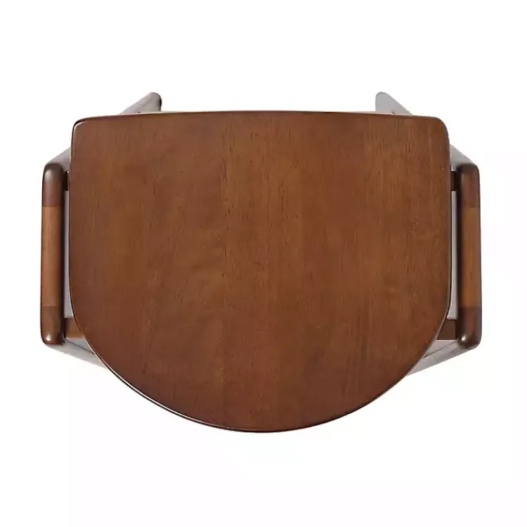 Bar Stools & Counter Height Stools-Kirklands Home Walnut Wood Backless Bar Stool Brown