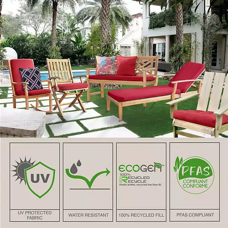 Outdoor Cushions & Pillows-Kirklands Home Yellow & Gray Geometric Flowers Outdoor Pillow