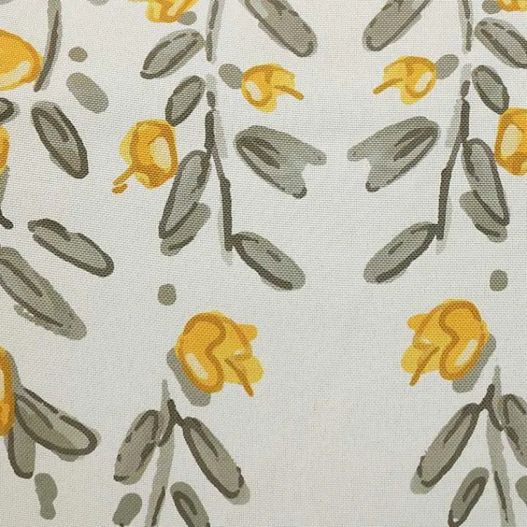 Outdoor Cushions & Pillows-Kirklands Home Yellow & Gray Floral Outdoor Pillow
