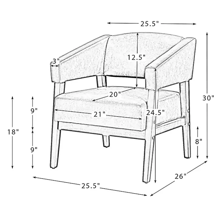 Accent Chairs-Kirklands Home Faux Leather Nicki Accent Chair Brown
