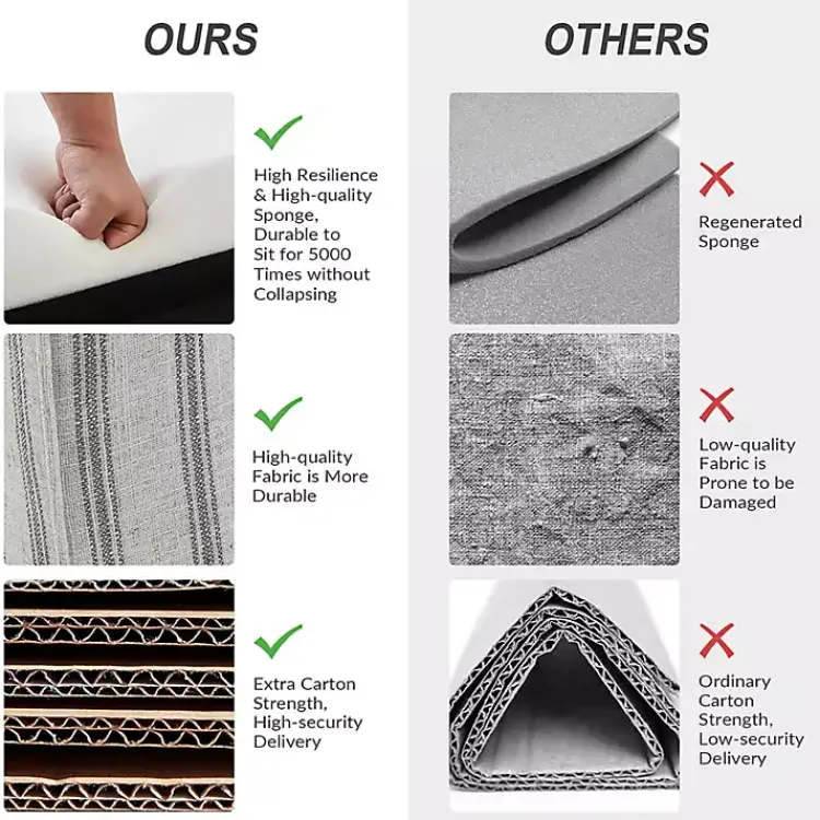 Accent Chairs-Kirklands Home Gustaf Gray Striped Armchair