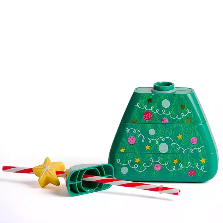 Glassware & Drinkware-Kirklands Home Packed Party Christmas Tree Sipper Green