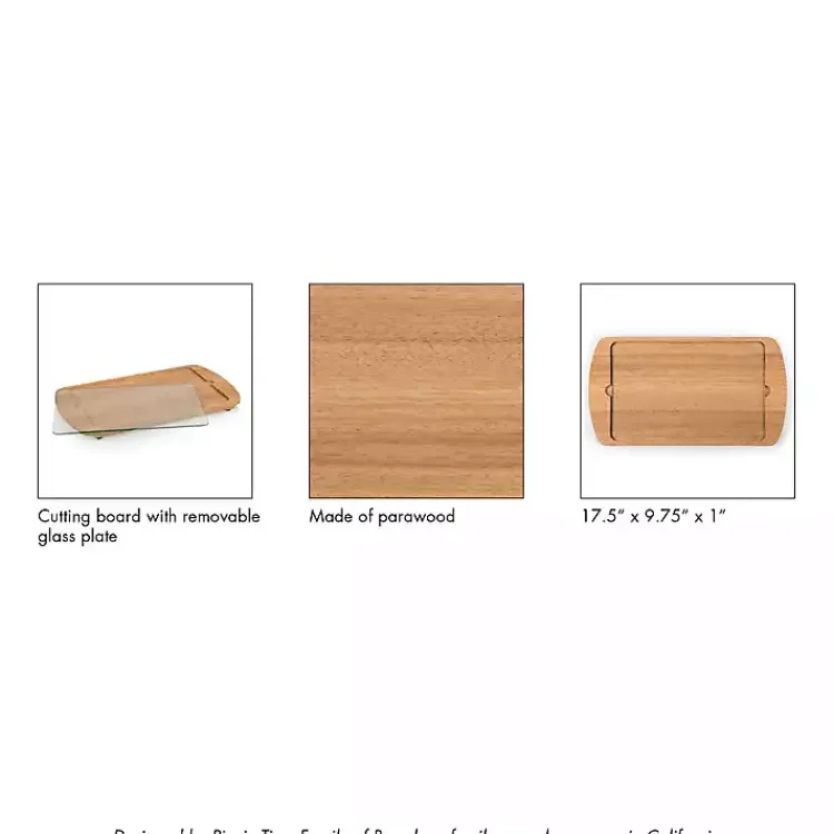 Serving & Entertaining-Kirklands Home Georgia Tech Wood and Glass Serving Board