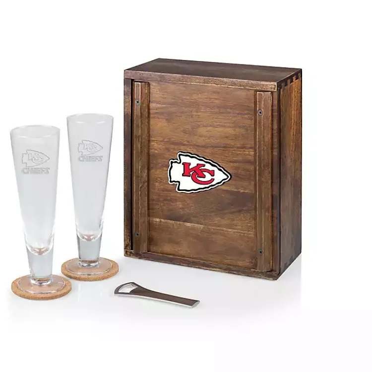 Barware-Kirklands Home Acacia Kansas City Chiefs Beer Glass Set