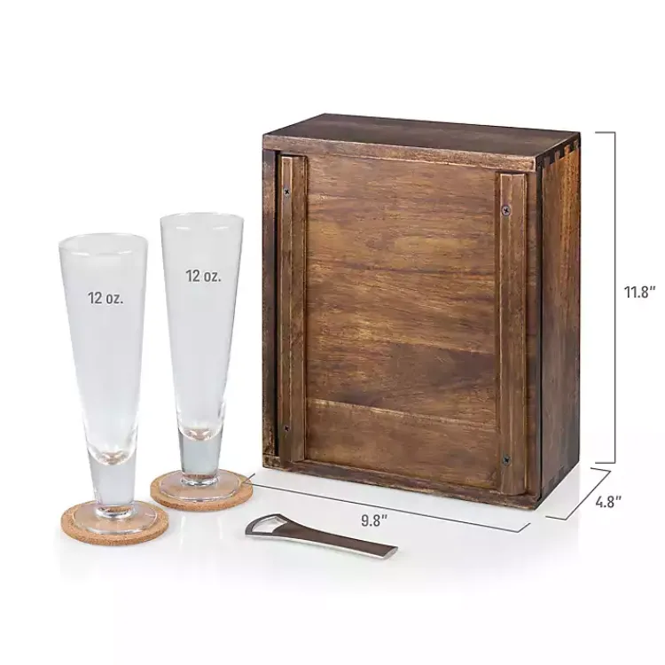 Barware-Kirklands Home Acacia San Francisco 49ers Beer Glass Set