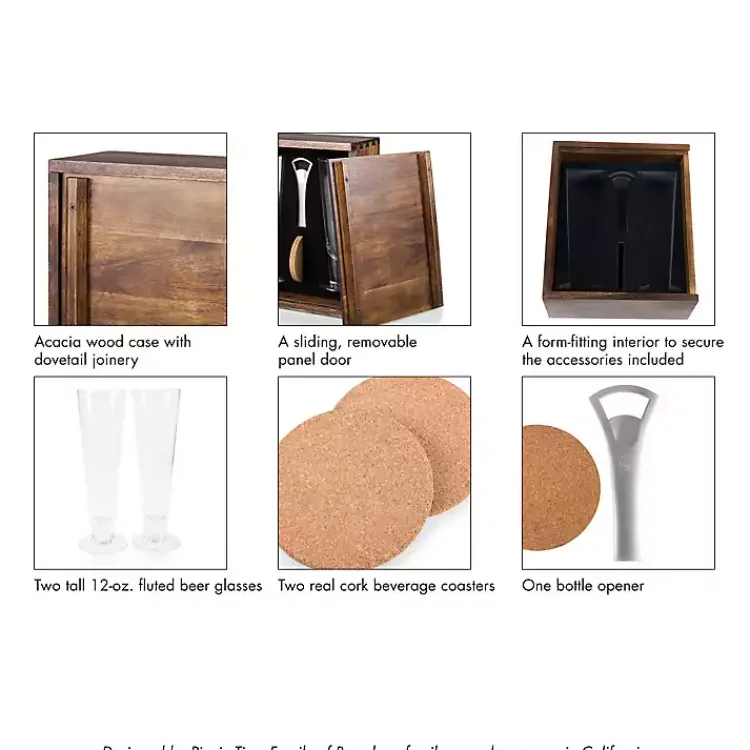 Barware-Kirklands Home Acacia Los Angeles Rams Beer Glass Set