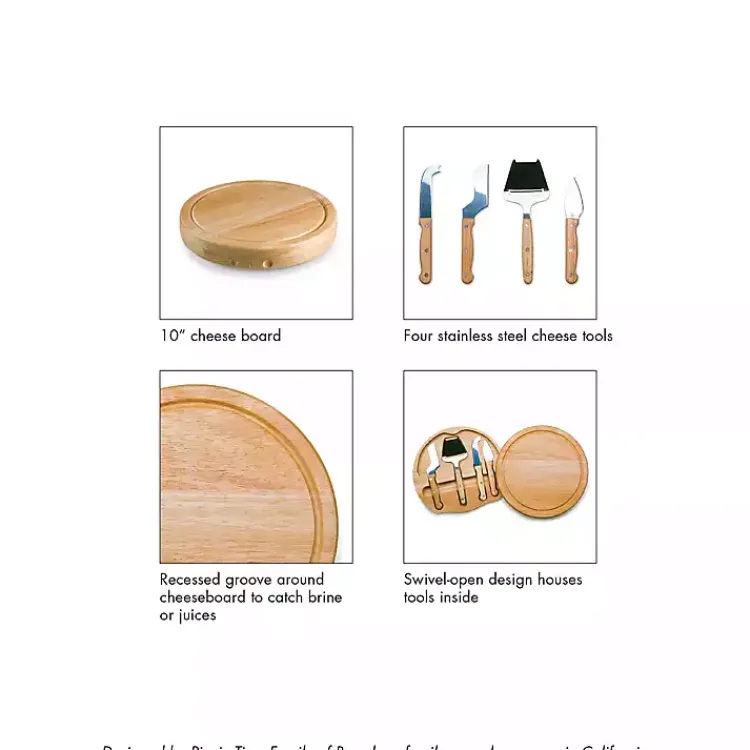 Serving & Entertaining-Kirklands Home Tennessee Tis Cheese Board and Tool Set Tan