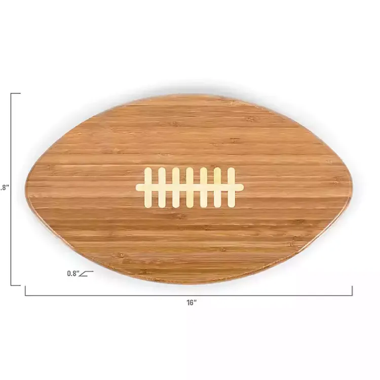 Serving & Entertaining-Kirklands Home New Orleans Saints Bamboo Football Cutting Board Tan