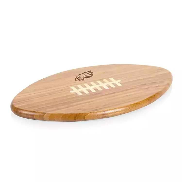 Serving & Entertaining-Kirklands Home Philadelphia Eagles Bamboo Football Cutting Board Tan