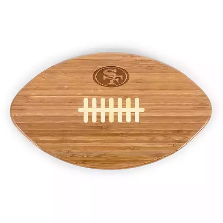 Serving & Entertaining-Kirklands Home San Francisco 49ers Bamboo Football Cutting Board Tan