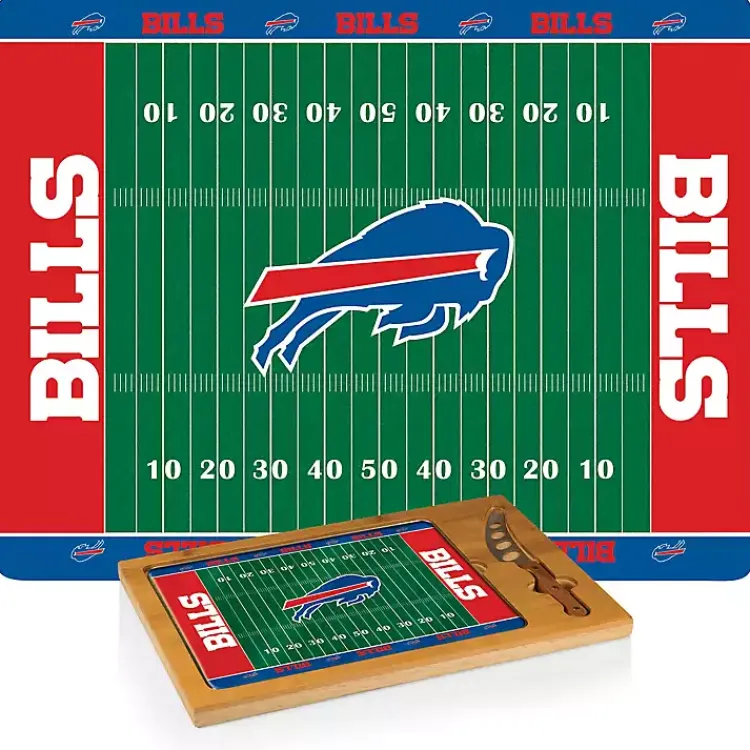 Serving & Entertaining-Kirklands Home Buffalo Bills Cutting Board & Knife Set