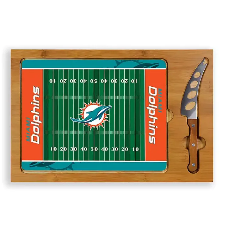 Serving & Entertaining-Kirklands Home Miami Dolphins Cutting Board & Knife Set