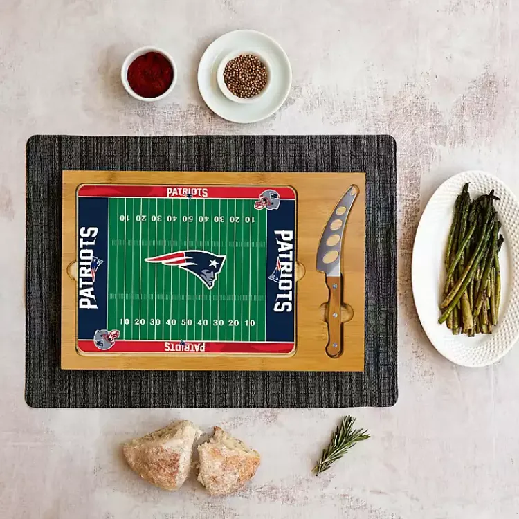 Serving & Entertaining-Kirklands Home New England Patriots Cutting Board & Knife Set