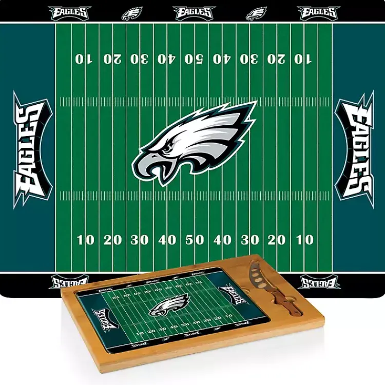 Serving & Entertaining-Kirklands Home Philadelphia Eagles Cutting Board & Knife Set